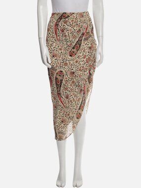 Veronica Beard Women's Beard Silk Midi Length Skirt Size 6